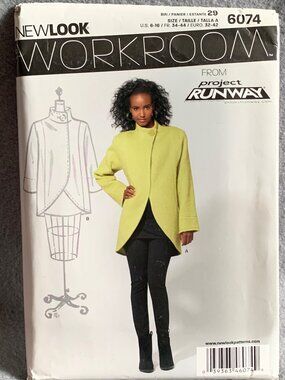 New Look Project Runway Misses Jacket Pattern 6074 Size 6-8-10-12-14-16 Uncut